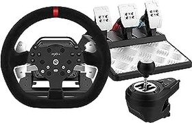 تصویر فرمان بازی  PXN مدل V10 با دنده و پدال گاز مخصوص PS4 و PS3 PXN Racing Wheel V10