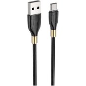 تصویر کابل تبدیل USB به USB-C هوکو مدل U92 طول 1.2 متر 