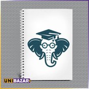 تصویر دفتر 50 برگ ( 100 صفحه ) اختصاصی - unibazar 