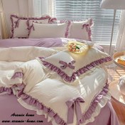 تصویر ست روتختی یک نفره پینترستی طرح پاپیون 