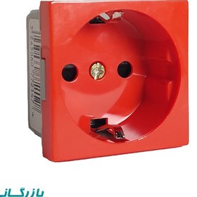 تصویر پریز برق ارت دار لگراند قرمز Earthed electrical outlet