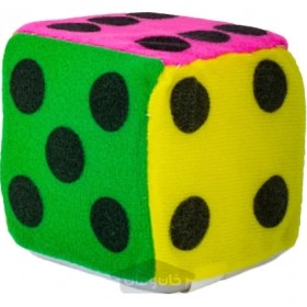 تصویر تاس رنگارنگ با زنگوله داخلی 