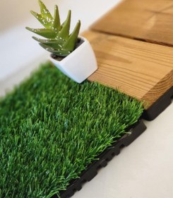 تصویر تایل چمن مصنوعی 30*30 برای مشاهده مدل‌های بیشتر و دریافت لیست قیمت ، تماس بگیرید