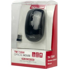 تصویر ماوس بیسیم تسکو موس مدل TM 728 W TSCO Wireless Mouse TM 728 W