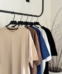 تصویر تیشرت باکسی نود سایز ۳۶ تا ۵۰ - کرم 