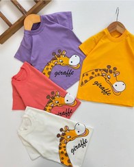 تصویر تیشرت تک بچگانه زرافه 