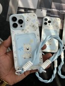 تصویر قاب موبایل آیفون سگ پاپی آبی بندست جاکارتی 