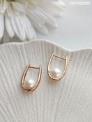 تصویر گوشواره دخترانه مرواریدی ژوپینگ کد-2072 گوشواره مروارید ژوپینگ