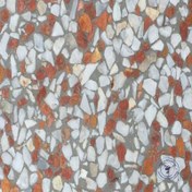 تصویر موزاییک واش بتن طرح سفید قرمز ابعاد ۶۰*۳۰ وزن ۱ کیلوگرم 