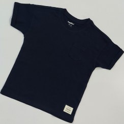 تصویر تیشرت ساده سرمه ای 