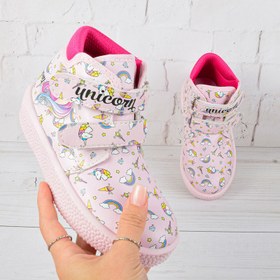 تصویر نیم بوت دخترانه مدل یونیکورن PK.3676 