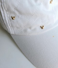 تصویر کلاه کاسکت سفید میکی 