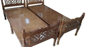 تصویر تخت سنتی چوبی 180*200 کد 232 