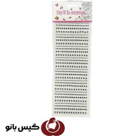 تصویر اکسسوری چسبی کارت بزرگ مدل نگین 