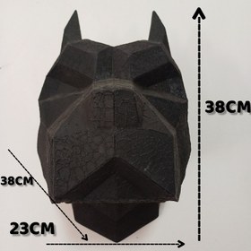 تصویر مجسمه سردیس سگ بولداگ دیواری کد95 