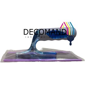 تصویر ماله استیل دسته آبی بدون کاور 