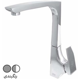 تصویر شیر ظرفشویی آشپزخانه شیبه مدل سپیدان - استیل Shibeh Sink Mixer Faucet