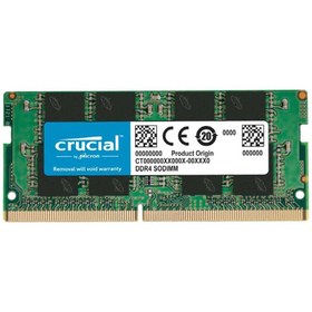 تصویر رم لپ تاپی DDR4 تک کاناله 3200 مگاهرتز کروشیال ظرفیت 8 گیگابایت Crucial DDR4 3200MHz Singlel Channel Laptop RAM 8GB