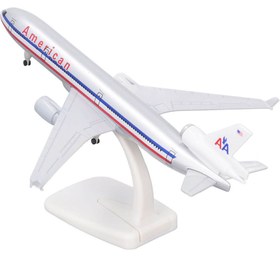 تصویر ماکت هواپیما مکدانل داگلاس MD-11 امریکن | Airplane Model 20CM McDonnell Douglas MD-11 American Airlines 