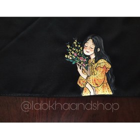 تصویر مقنعه طرح دار 