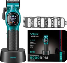 تصویر ماشین اصلاح وی جی آر مدل V886C با تیغه سرامیکی برش مستقیم 