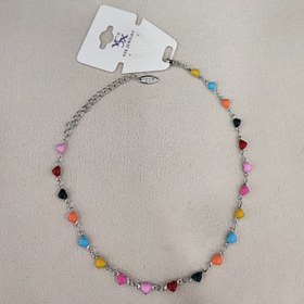 تصویر پابند رنگی قلبی شکل 