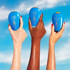 تصویر لوسیون ضد آفتاب صورت و بدن شیسیدو 150 میل ا Shiseido expert sun protector face & body lotion Shiseido expert sun protector face & body lotion