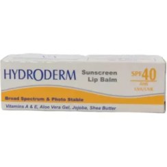 تصویر بالم لب ضد آفتاب هیدرودرم مدل SPF40 وزن 4.5 گرم 