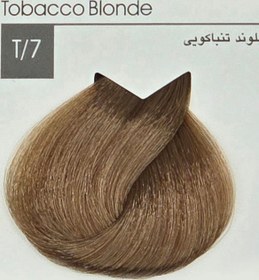 تصویر رنگ مو ایندوری پلاس T/7 بلوند تنباکویی- Tabacco Blonde 