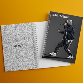 تصویر دفتر نت موسیقی 100 برگ خندالو طرح امینم (Eminem) 