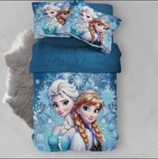 تصویر روتختی چاپی کودک و نوجوان جنس میکروتنسل ترک طرح السا و انا - یک نفره 