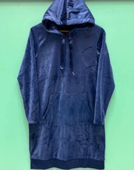 تصویر مانتو هودی مخمل وارداتی 