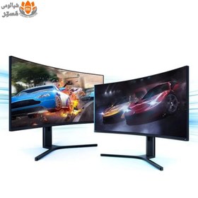 تصویر مانیتور منحنی گیمینگ شیائومی مدل MI XMMNTYWQ34 سایز 34 اینچ monitor MI xmmntwq34