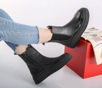 تصویر نیم بوت زنانه کد ۴۰۱ رنگ مشکی 