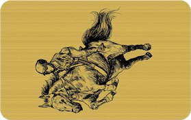 تصویر کارت بانکی فلزی طرح اسب سواری - Equestrianism 