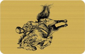 تصویر کارت بانکی فلزی طرح اسب سواری - Equestrianism 