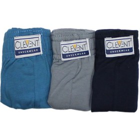 تصویر شورت مردانه اسلیپ کلونت رنگی بسته 3 عددی under-wear-men-clevent