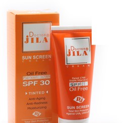 تصویر کرم ضدآفتاب رنگی فاقد چربی SPF30 دکتر ژیلا 