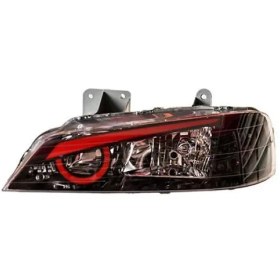 تصویر چراغ جلو پارس طرح انگری قرمز peugeot pars headlight angry design