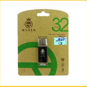 تصویر فلش 32 گیگابایت Queen Quick plus USB 2 ا Queen Quick plus 32GB usb2 flash memory Queen Quick plus 32GB usb2 flash memory