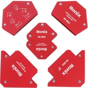 تصویر ست ۶ عددی گونیا مگنتی جوشکاری رونیکس مدل RH9083 