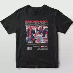 تصویر تیشرت طرح کمیک مارول (Marvel) شخصیت اسپایدرمن کد 1218 