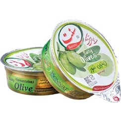 تصویر زیتون شور بی هسته (100 گرمی) ظرف دهانه 95تعداد درکارتن 72عدد 