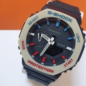 تصویر ساعت مردانه پسرانه جی شاک اصلی اسپرت قاب ریز موتور ژاپن بند رابر g shock 