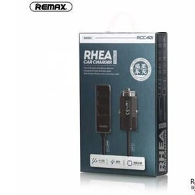 تصویر شارژر فندکی چهار خروجی برند REMAX مدل RCC401 