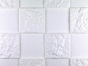 تصویر دیوارپوش فومی پشت چسبدار طرح سنگ ماسه ای سفید کد S-White 