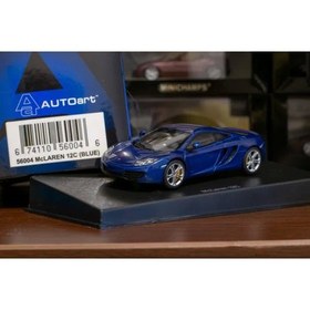 تصویر ماکت ماشین مکلارن McLaren MP4-12C Azure Blue AUTOart 