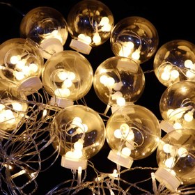 تصویر ریسه پرده ای طرح لامپ حبابی آفتابی ۴ متری ا Multi Function Lamp Light Multi Function Lamp Light