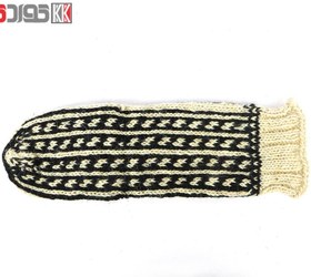 تصویر جوراب پشمی مردانه دستبافت سنتی کردستان کد 109 