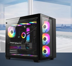 تصویر کیس گیمینگ هانت کی مدل S980 